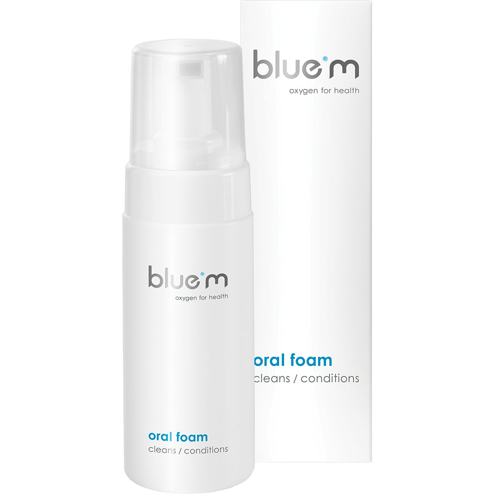 BlueM Oral Foam Cleans & Conditions